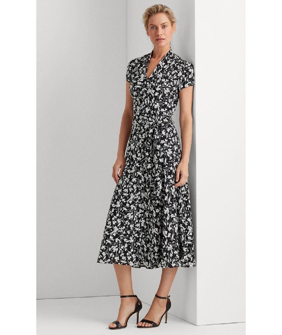 RALPH LAUREN Черное повседневное платье, фото 2
