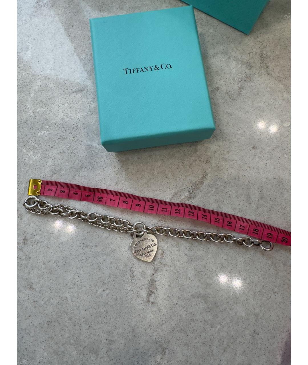 TIFFANY&CO Серебрянный серебряный браслет, фото 5