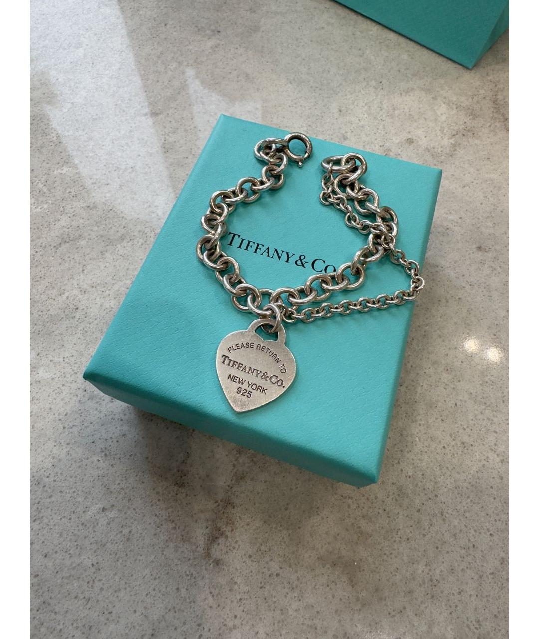 TIFFANY&CO Серебрянный серебряный браслет, фото 2