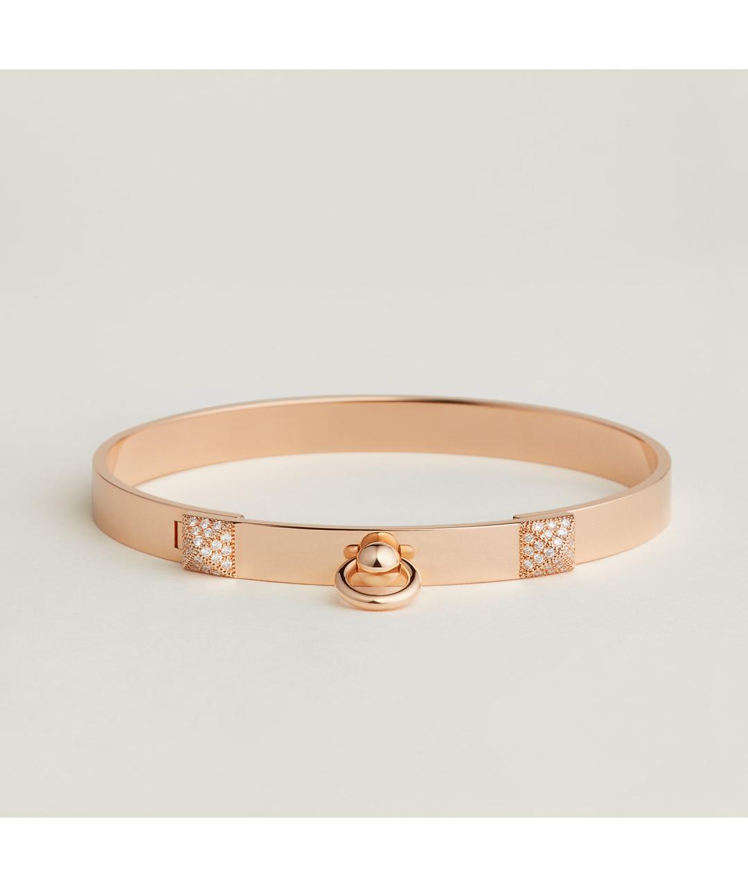 HERMES Золотой браслет из розового золота, фото 4