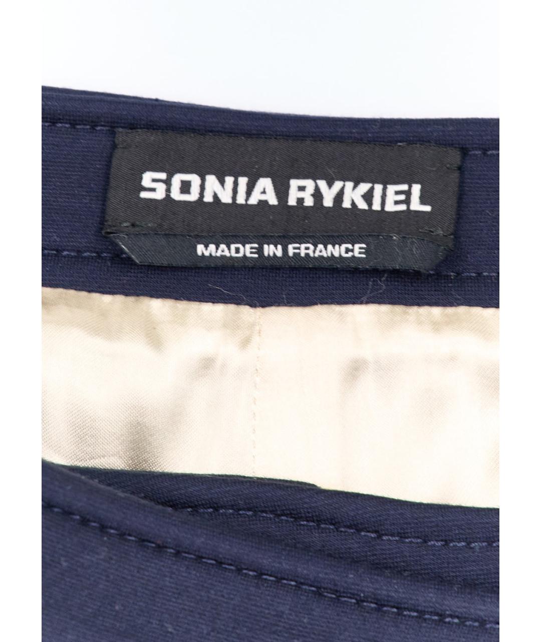 SONIA RYKIEL Синяя вискозная юбка мини, фото 3
