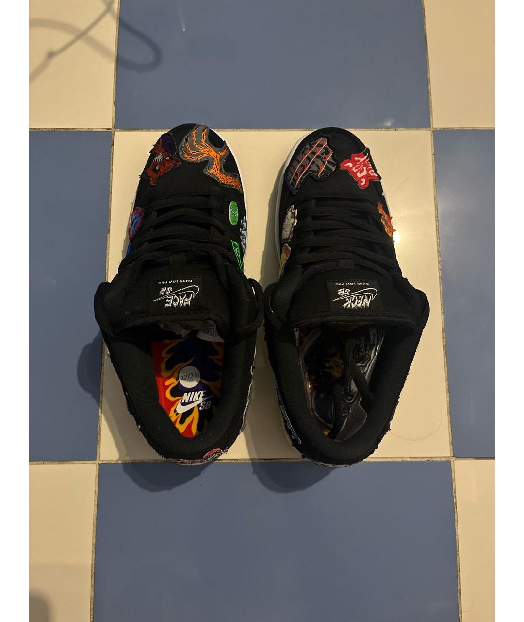 NIKE Черные замшевые низкие кроссовки / кеды, фото 3
