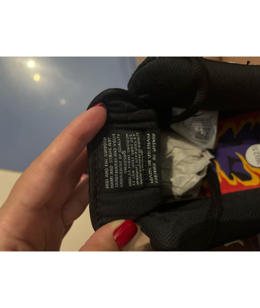 NIKE Черные замшевые низкие кроссовки / кеды, фото 5