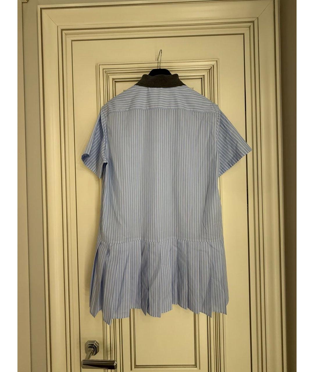 MIU MIU Голубое повседневное платье, фото 6