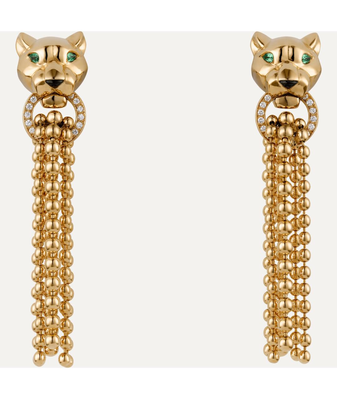 CARTIER Золотые серьги из желтого золота, фото 3