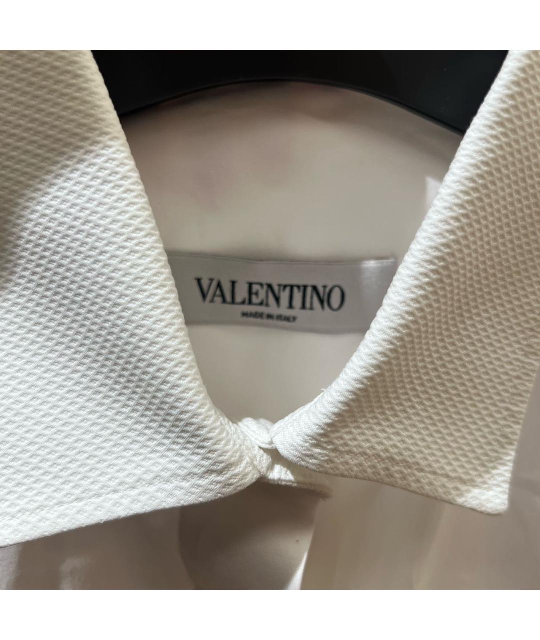 VALENTINO Белая хлопковая рубашка, фото 7