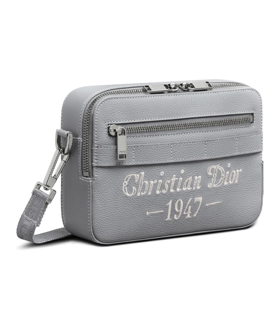CHRISTIAN DIOR Серая сумка на плечо, фото 2