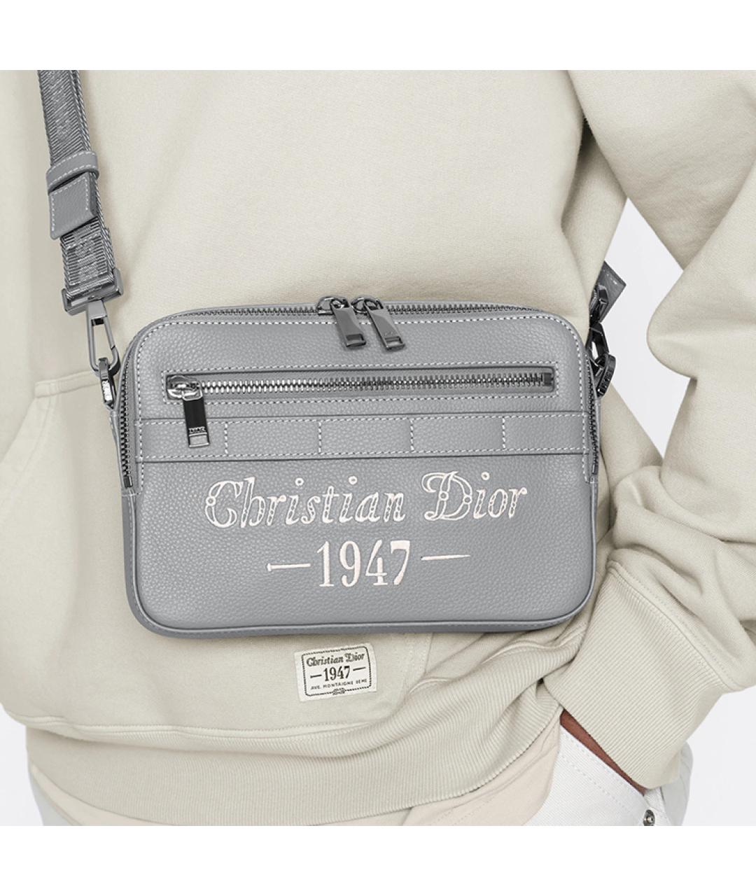 CHRISTIAN DIOR Серая сумка на плечо, фото 8