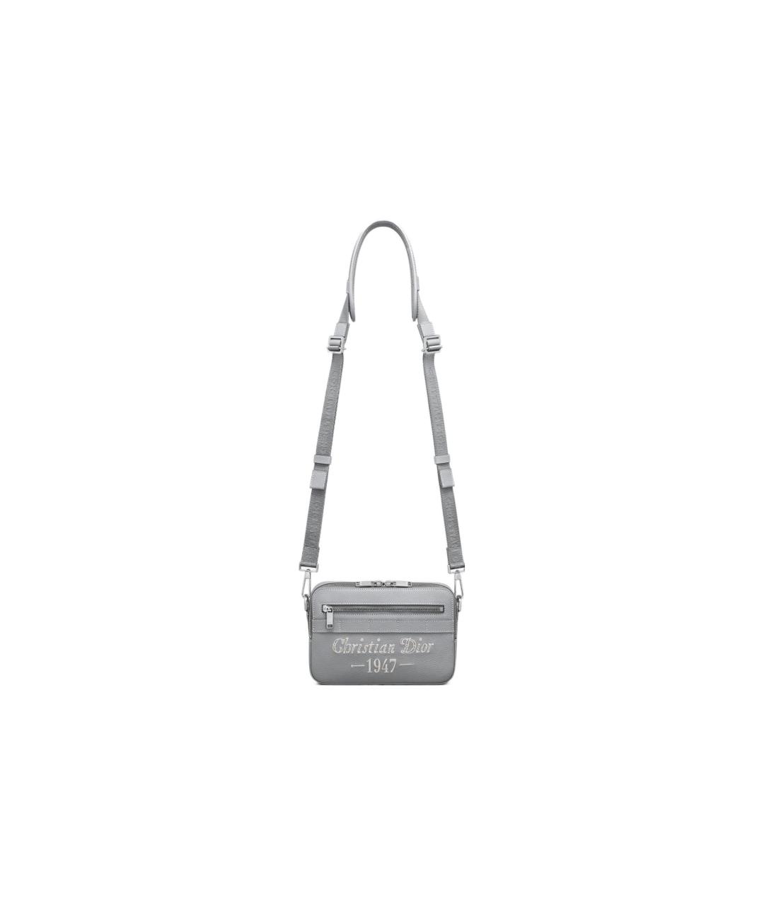 CHRISTIAN DIOR Серая сумка на плечо, фото 4