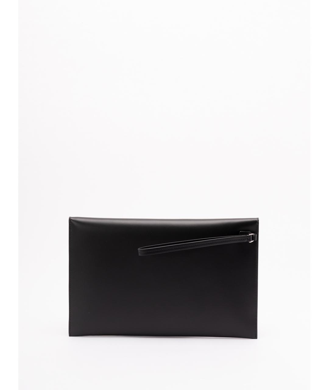 FENDI Антрацитовая кожаная папка для документов, фото 2