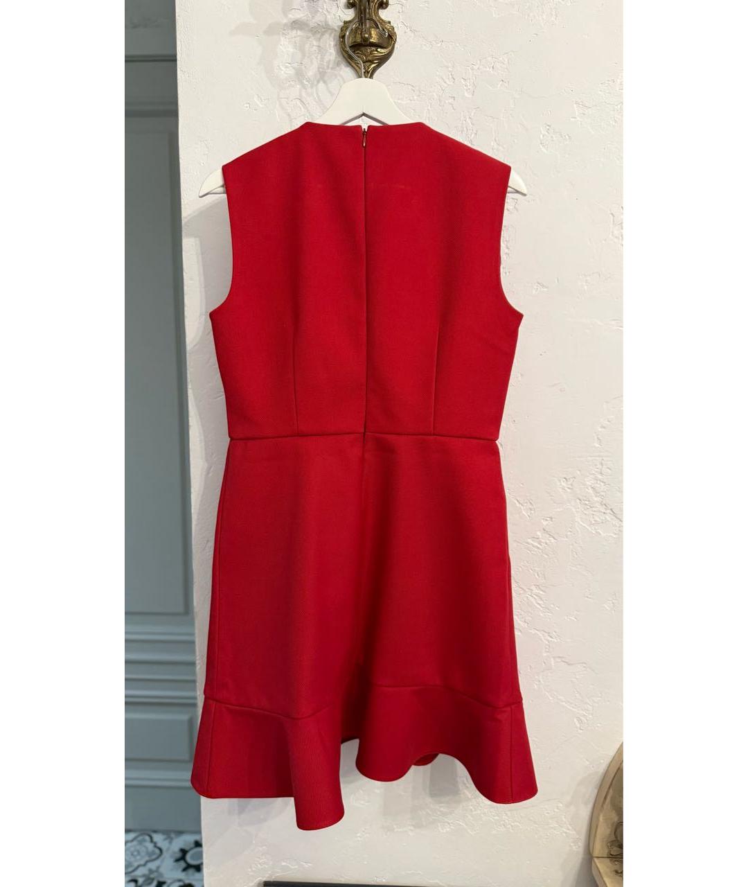 RED VALENTINO Красное полиэстеровое коктейльное платье, фото 2