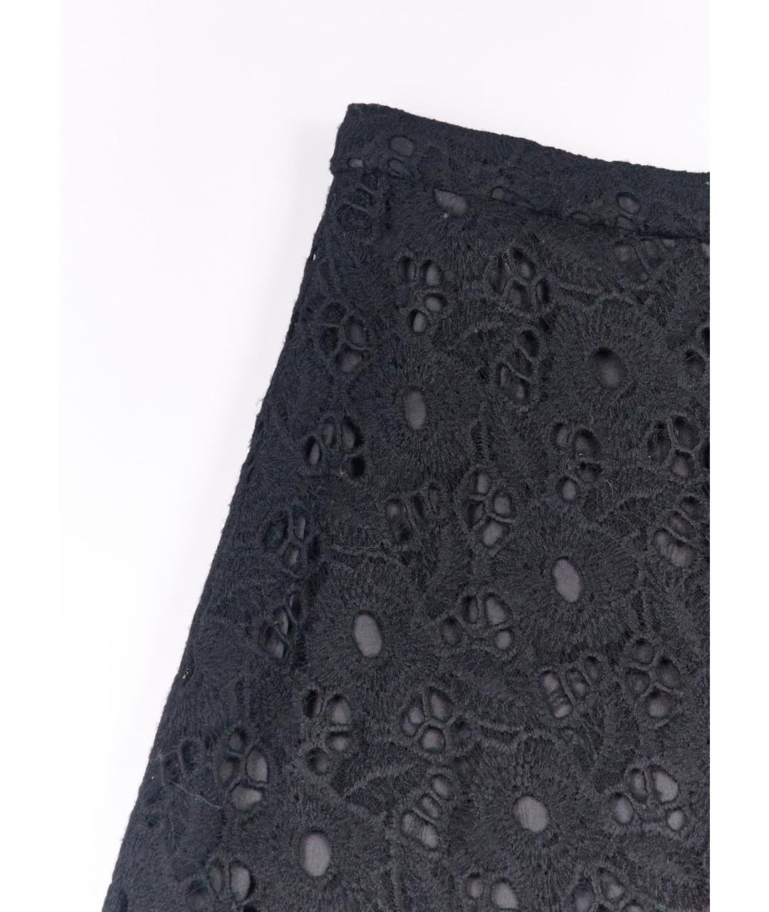 DOLCE&GABBANA Черная шерстяная юбка миди, фото 4