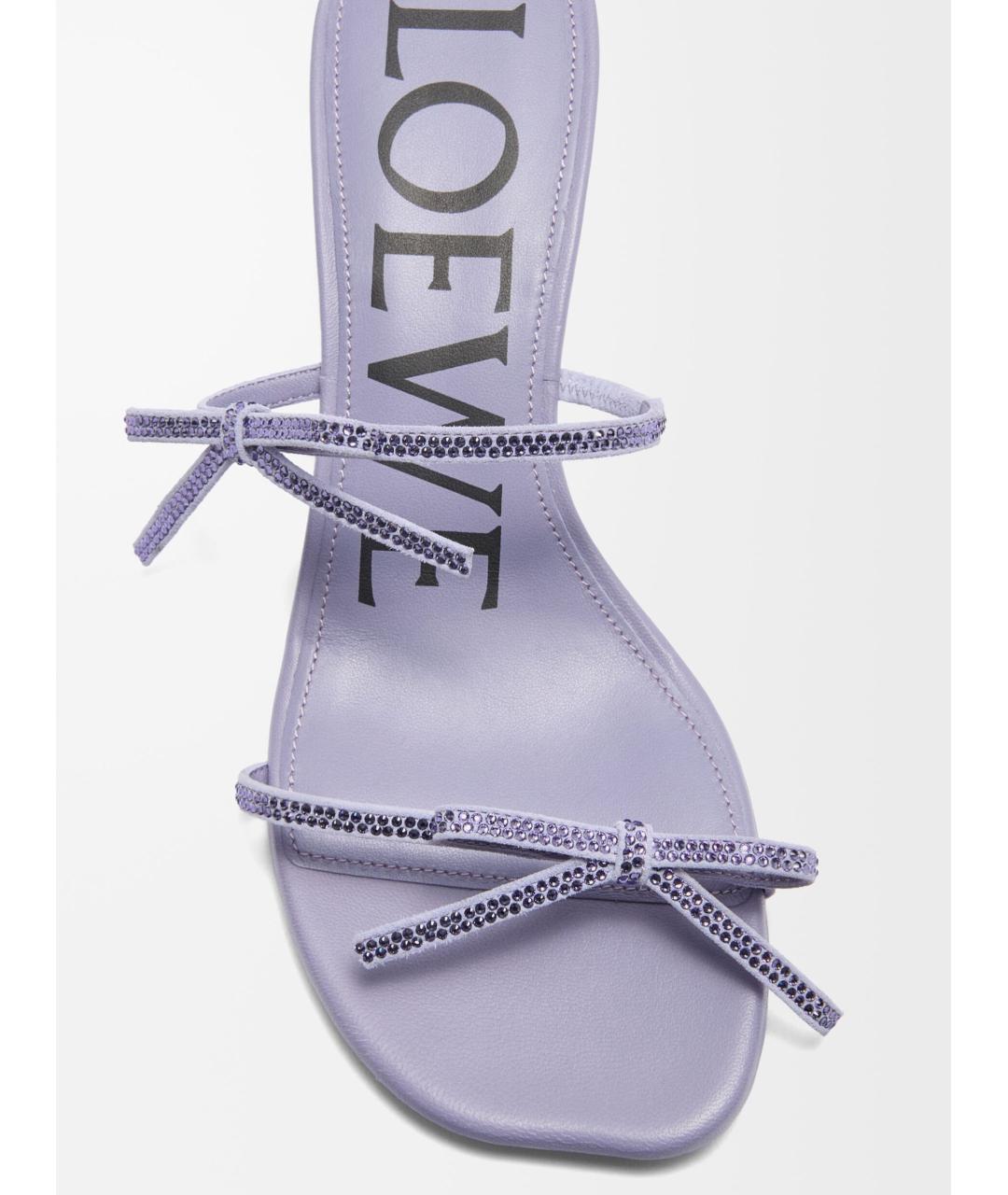 LOEWE Фиолетовые мюли, фото 5