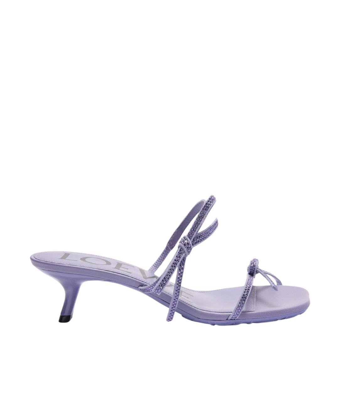 LOEWE Фиолетовые мюли, фото 1