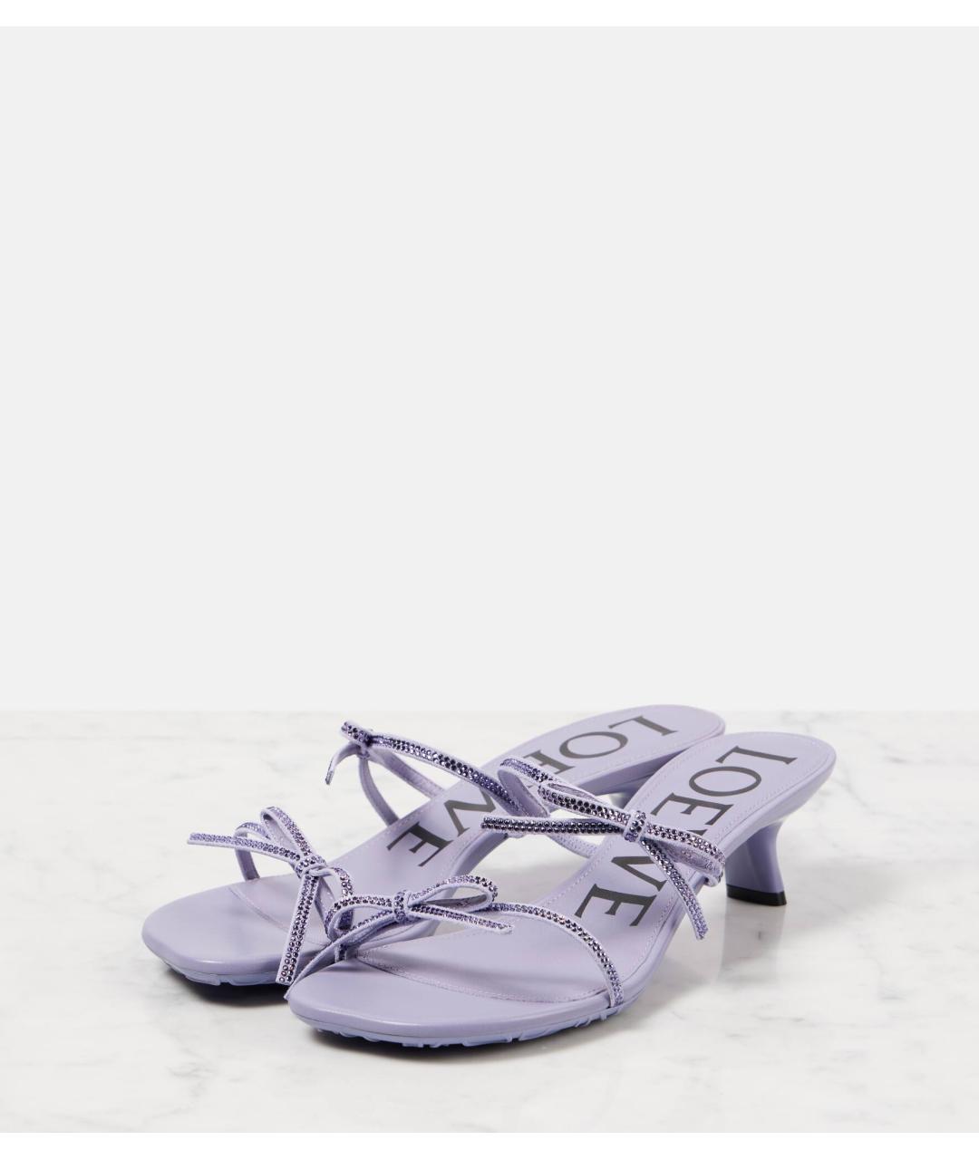 LOEWE Фиолетовые мюли, фото 8