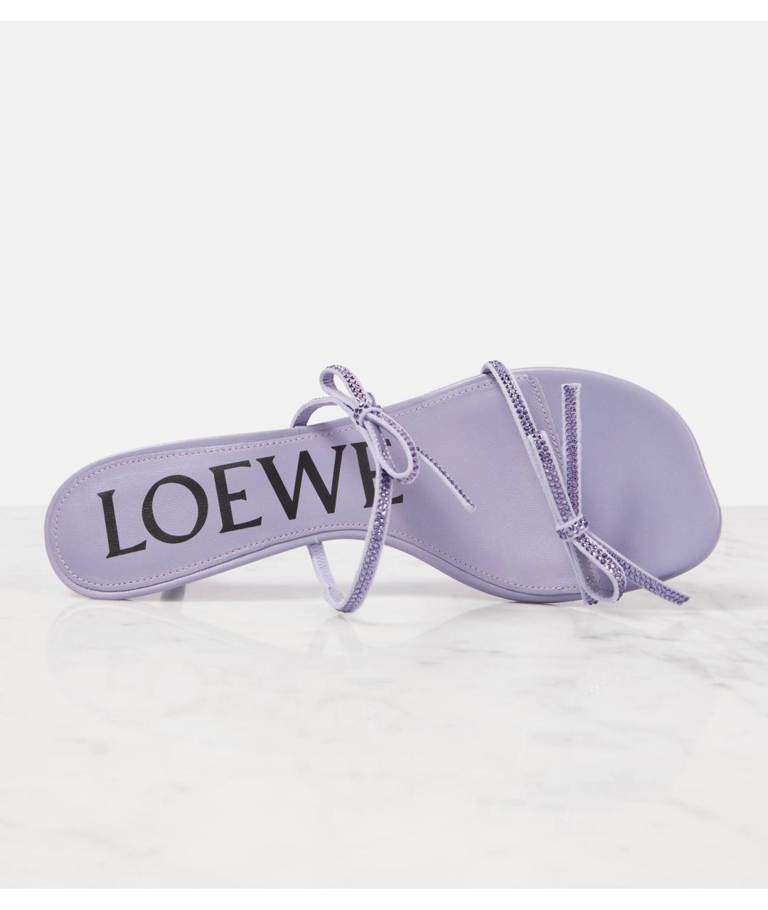 LOEWE Фиолетовые мюли, фото 9