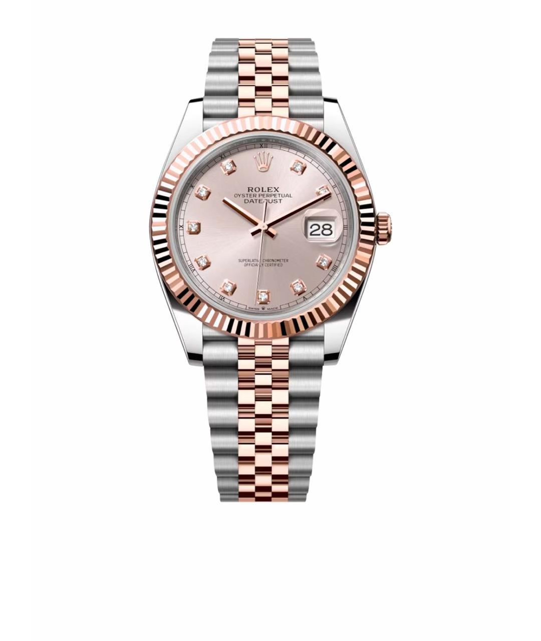 ROLEX Серебряные часы из розового золота, фото 1
