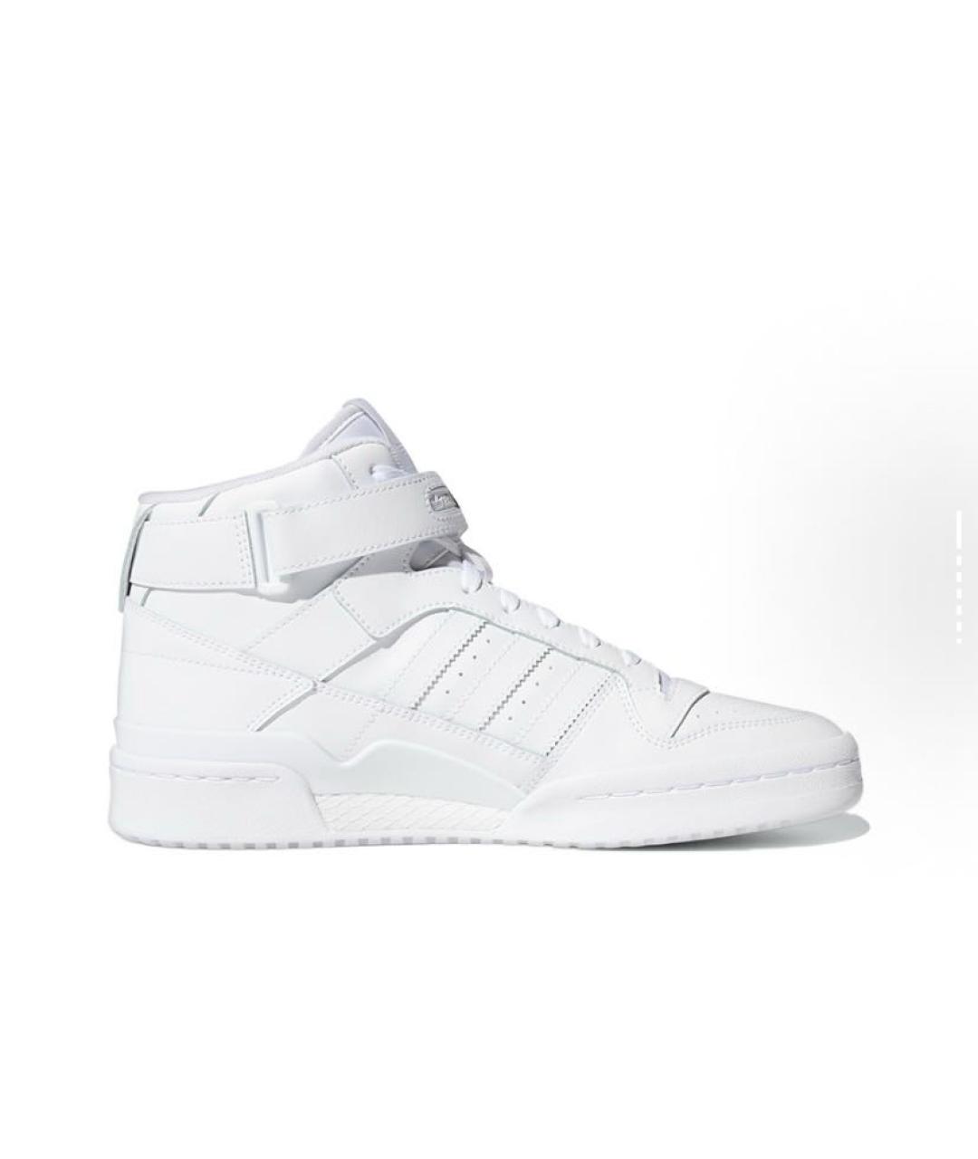 ADIDAS Белые кожаные кроссовки, фото 7