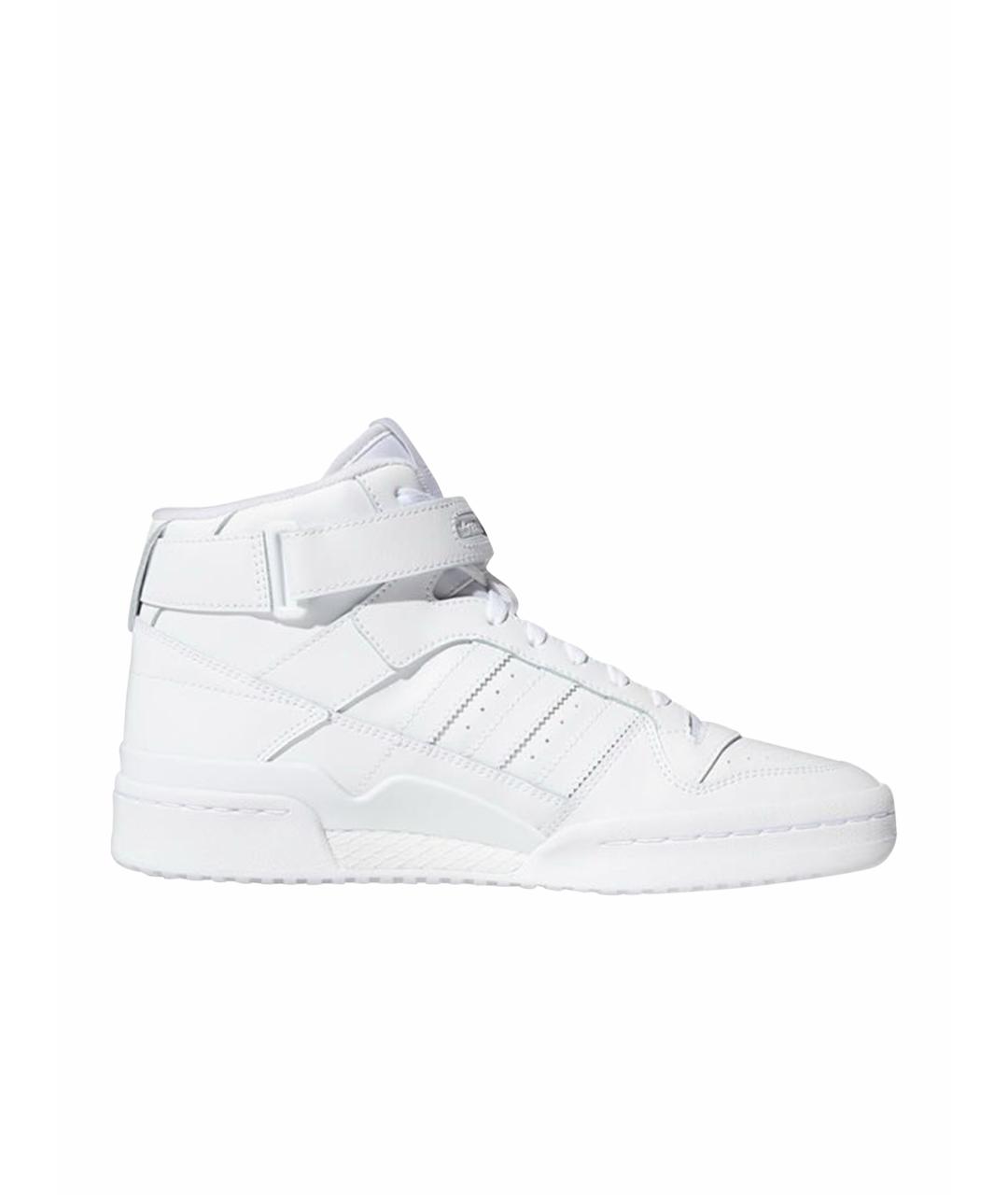 ADIDAS Белые кожаные кроссовки, фото 1