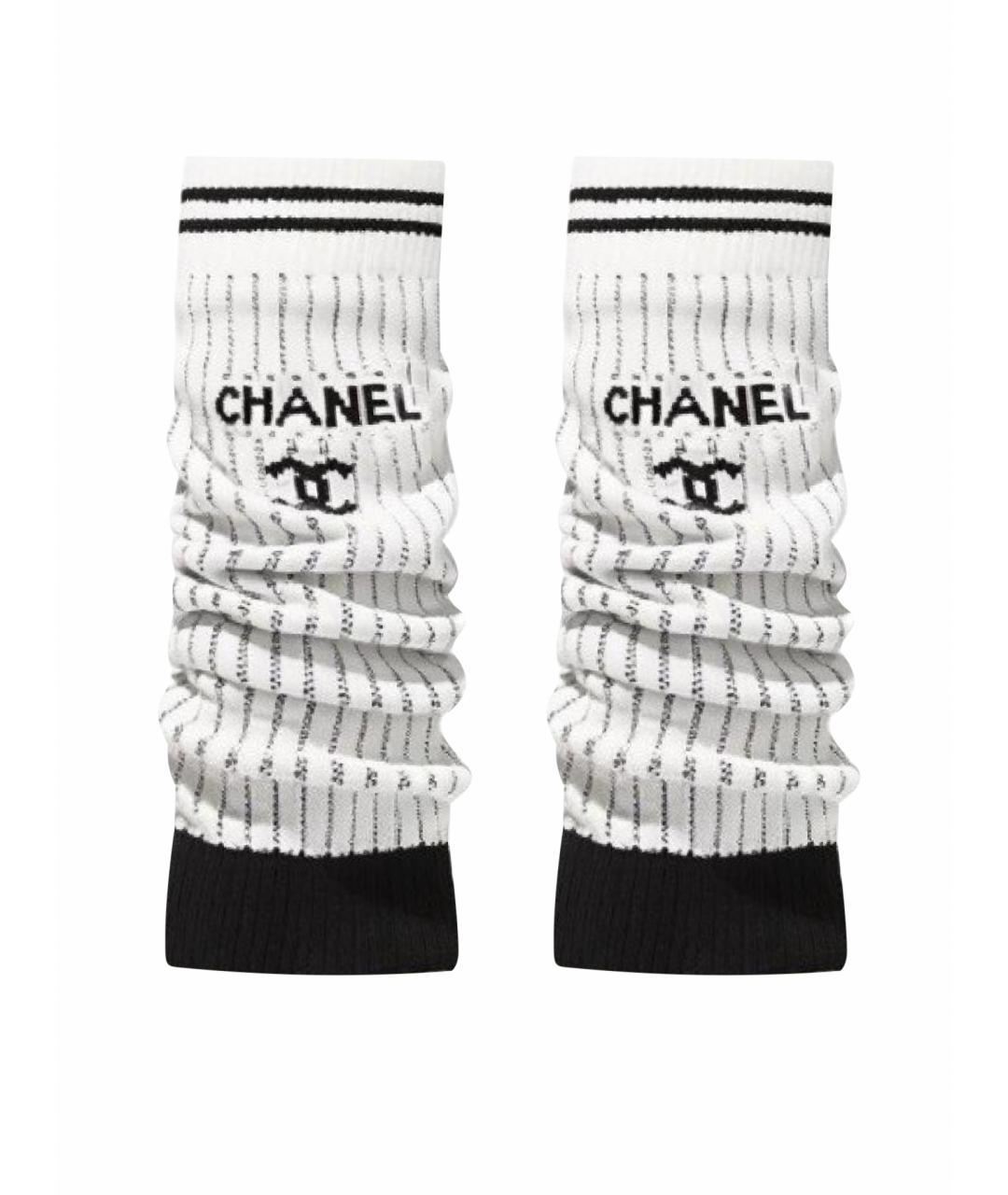CHANEL Белые носки, чулки и колготы, фото 1