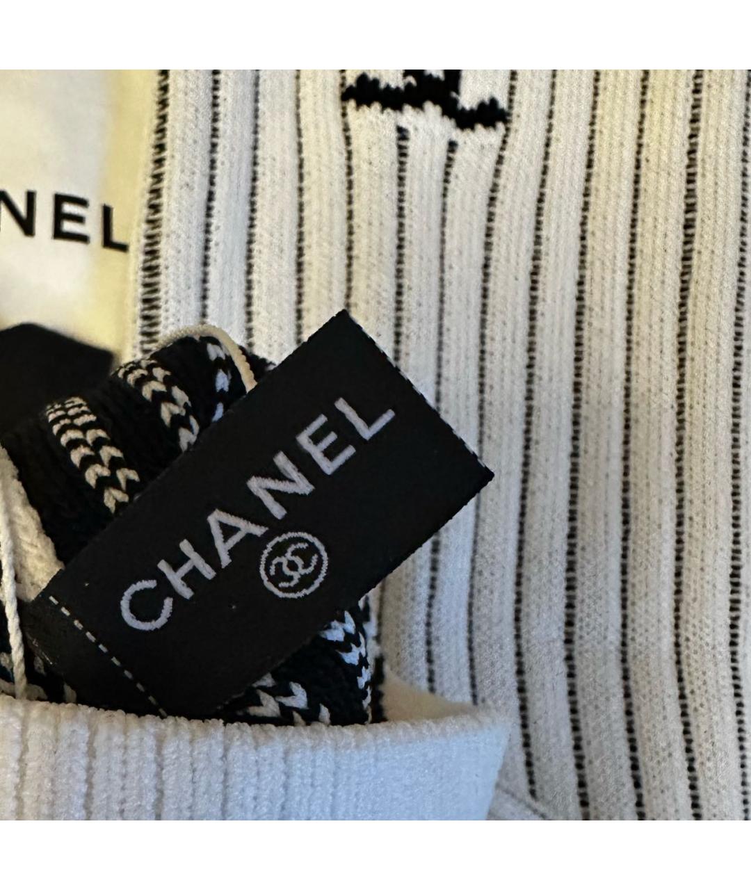 CHANEL Белые носки, чулки и колготы, фото 3