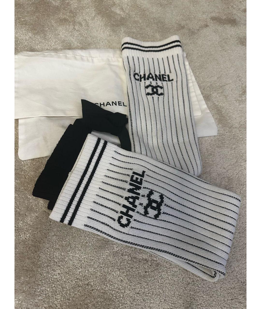 CHANEL Белые носки, чулки и колготы, фото 5