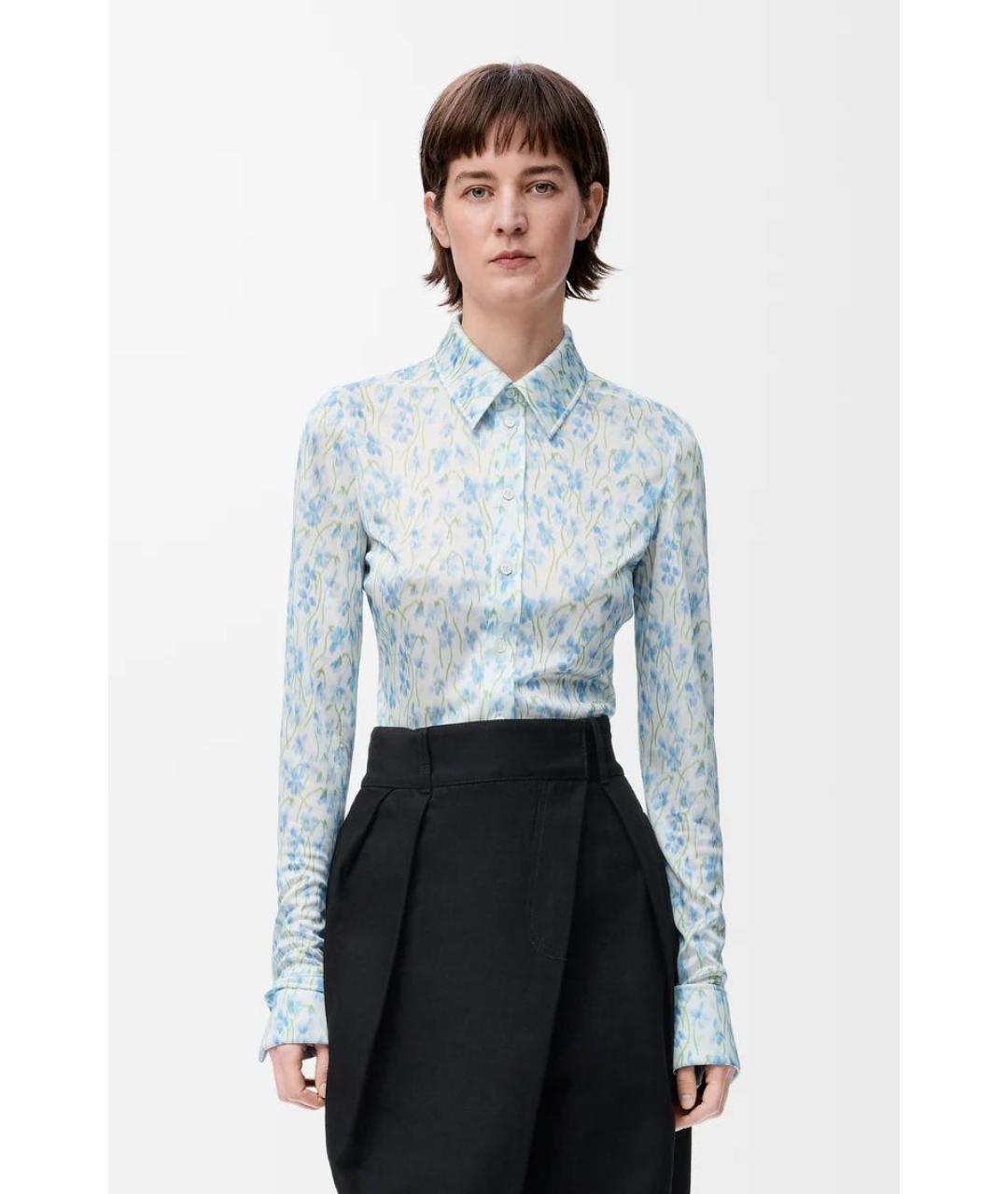 LOEWE Синяя вискозная рубашка, фото 3