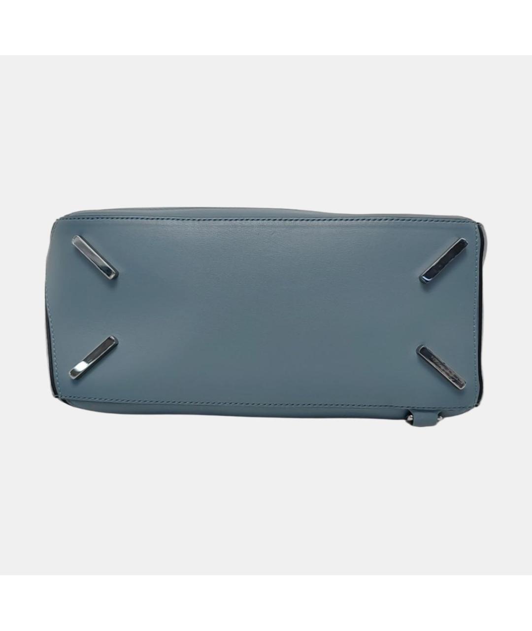 LOEWE Голубая кожаная сумка через плечо, фото 5
