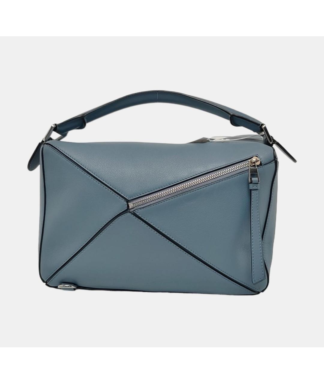 LOEWE Голубая кожаная сумка через плечо, фото 4