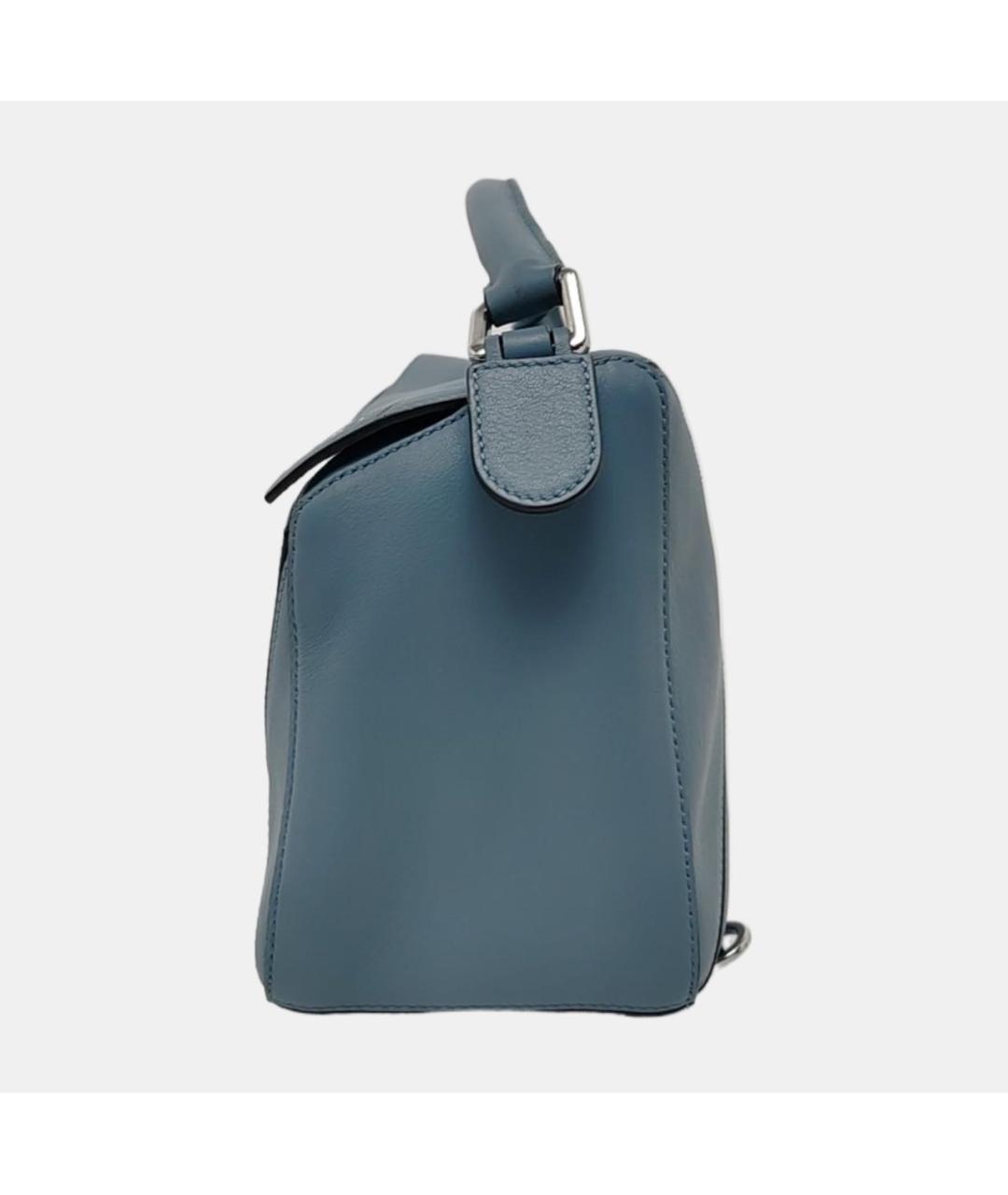 LOEWE Голубая кожаная сумка через плечо, фото 2