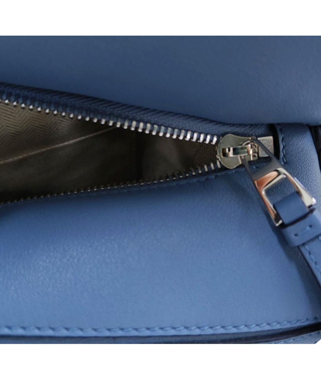LOEWE Голубая кожаная сумка через плечо, фото 8