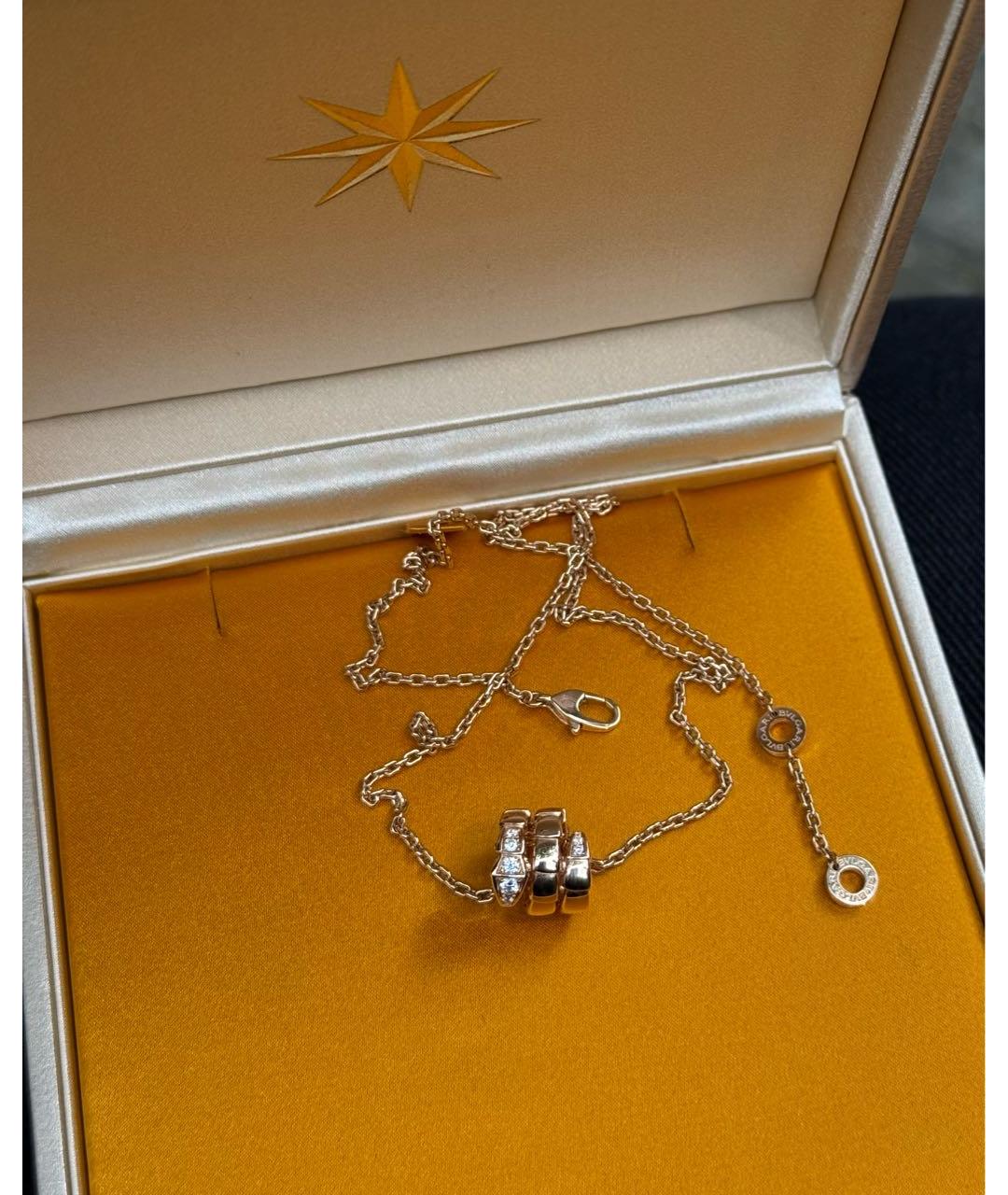 BVLGARI Золотая подвеска из розового золота, фото 6