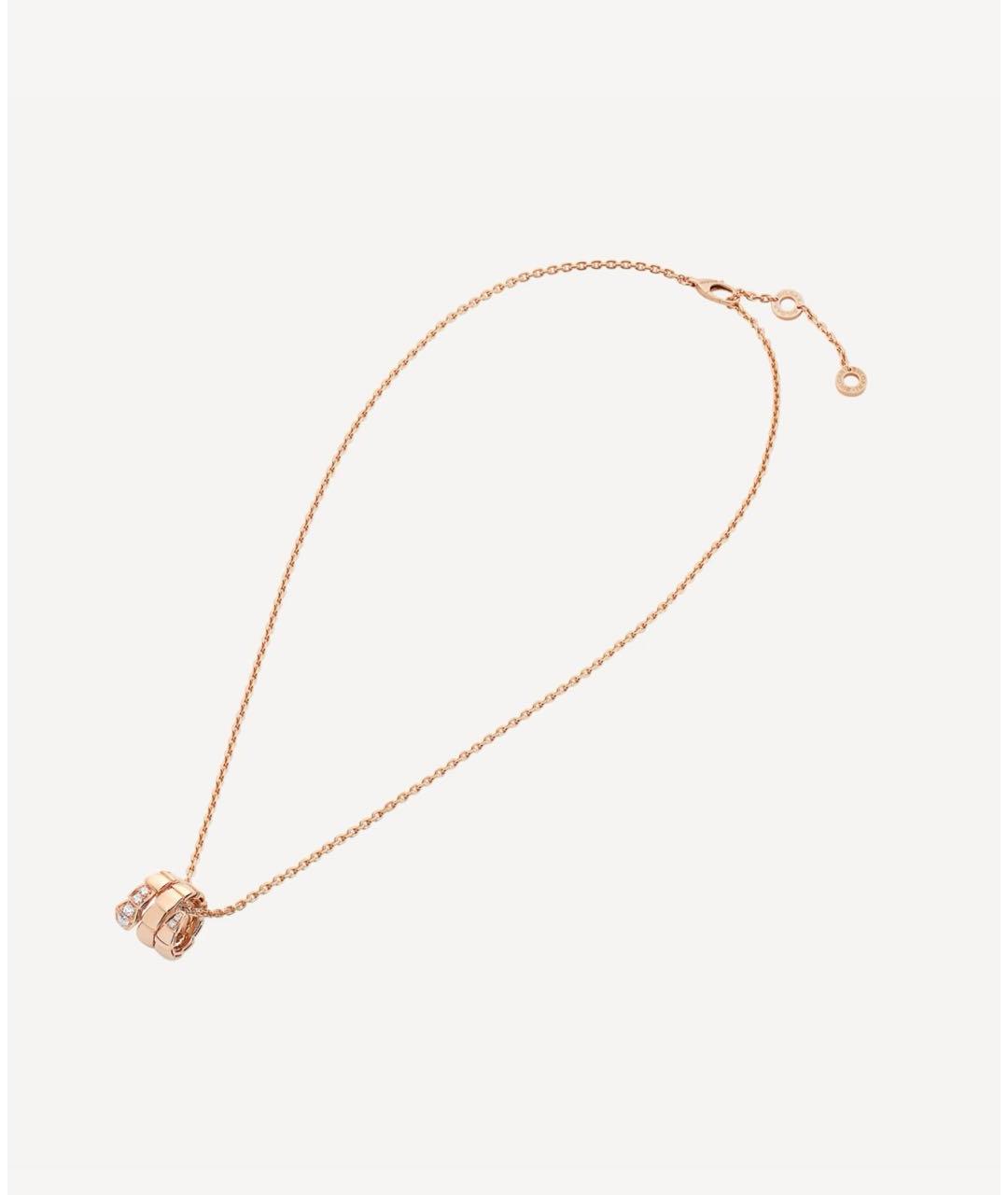 BVLGARI Золотая подвеска из розового золота, фото 2