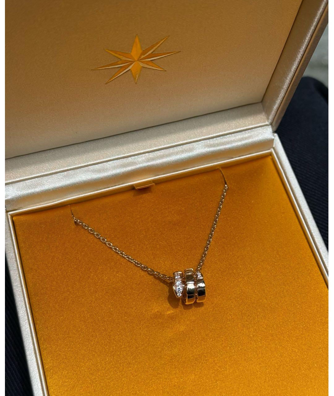 BVLGARI Золотая подвеска из розового золота, фото 5