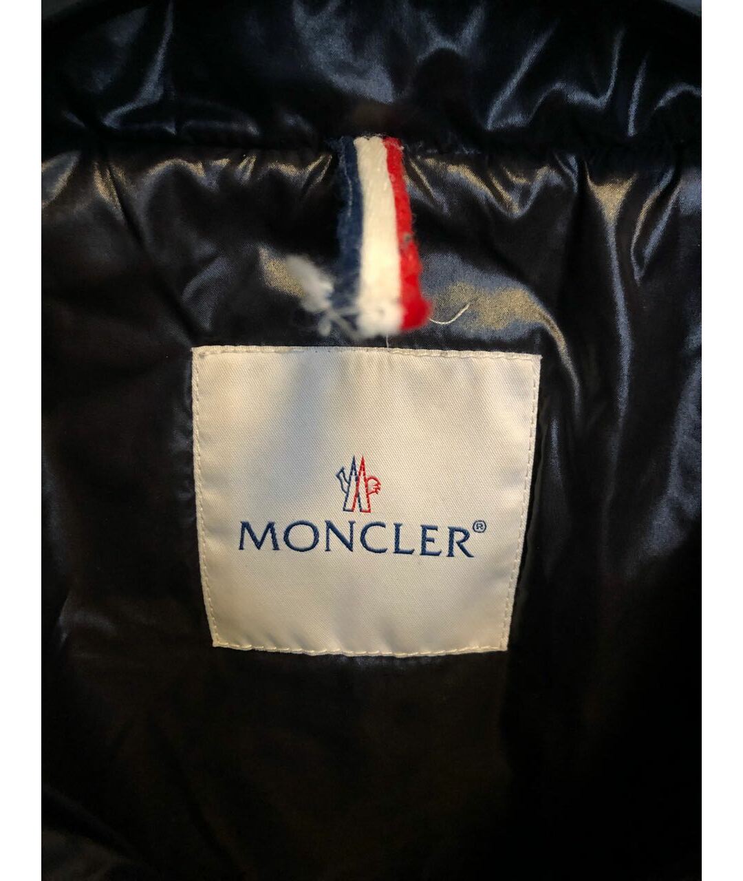 MONCLER Черный полиамидовый пуховик, фото 3