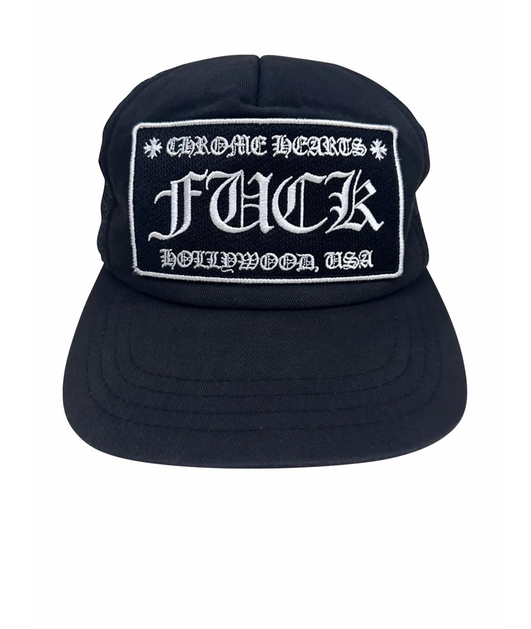 CHROME HEARTS Черная хлопковая кепка/бейсболка, фото 1
