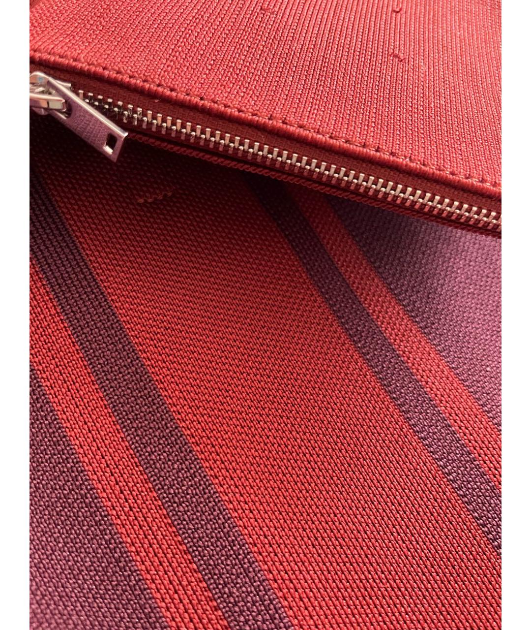 COS Бордовая синтетическая сумка тоут, фото 6
