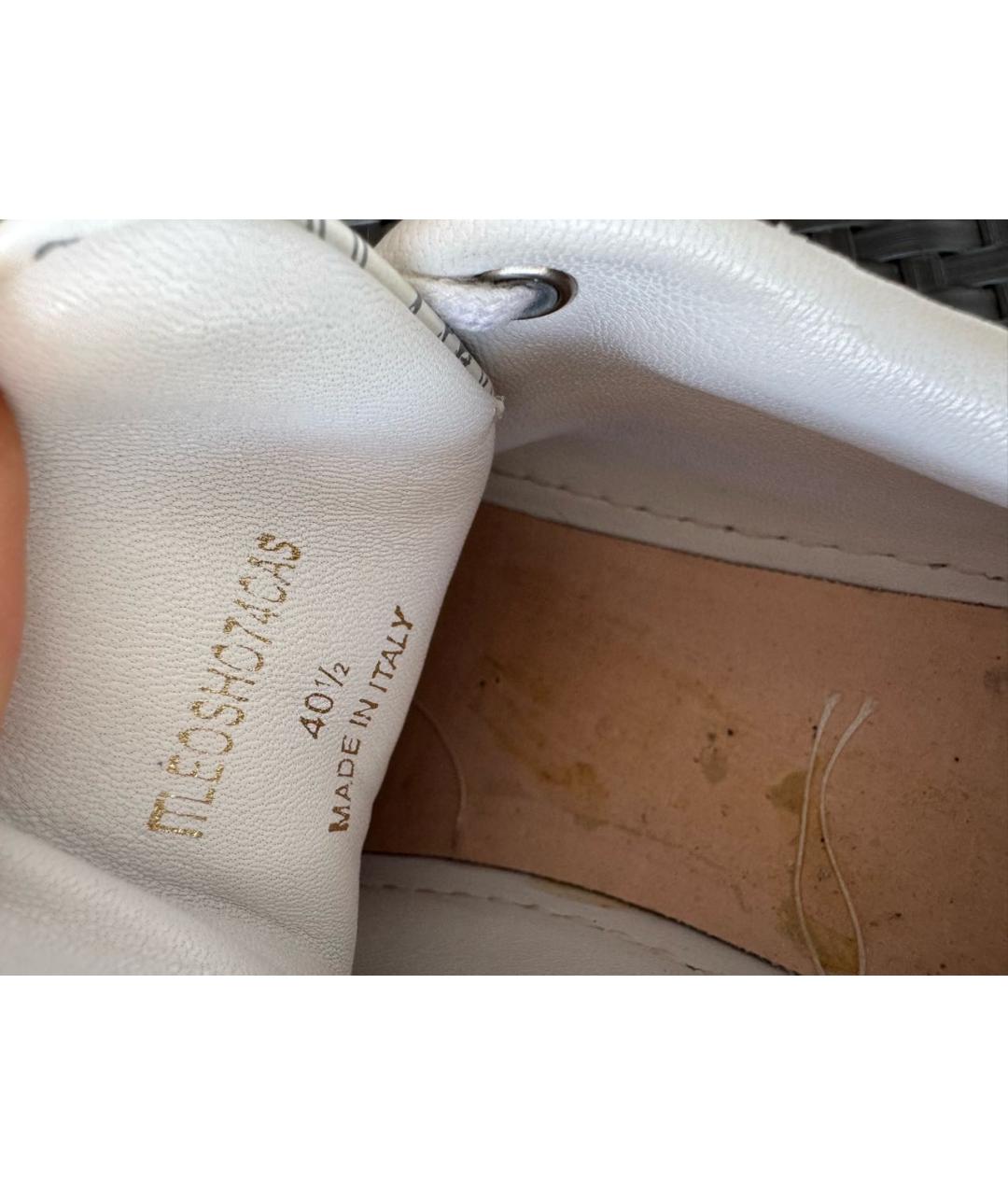 BURBERRY Белые кожаные кеды, фото 6