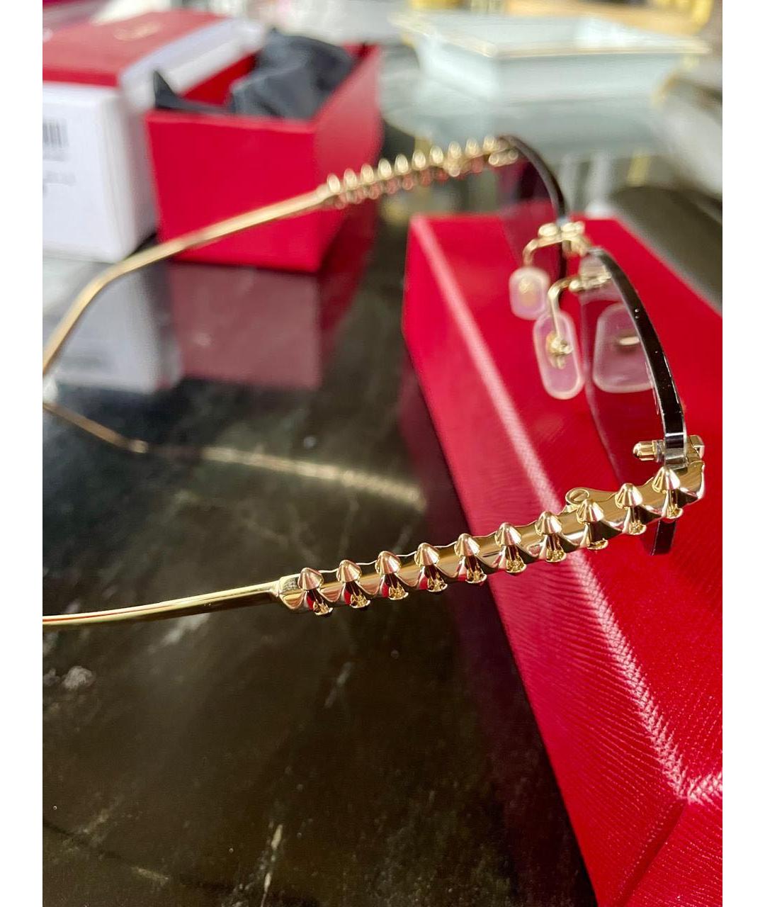 CARTIER Серые металлические солнцезащитные очки, фото 3