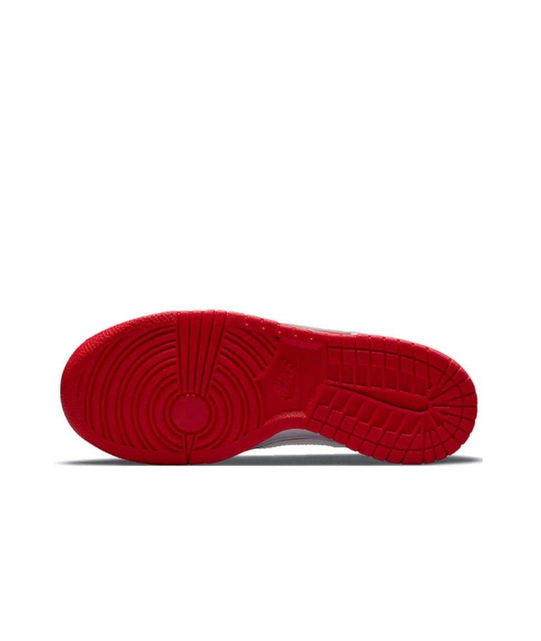 NIKE Красные кожаные низкие кроссовки / кеды, фото 7