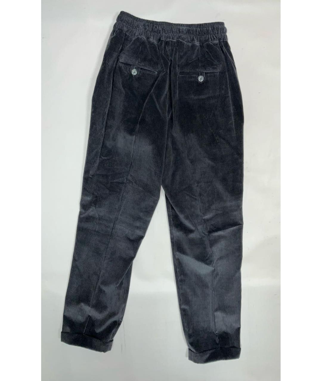 KITON Синие хлопковые повседневные брюки, фото 6