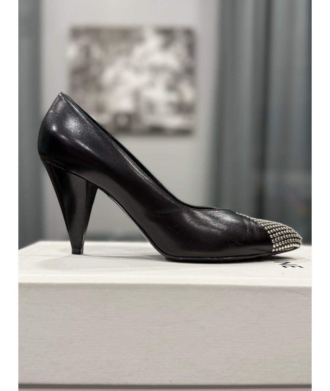 CELINE Черные кожаные туфли, фото 9