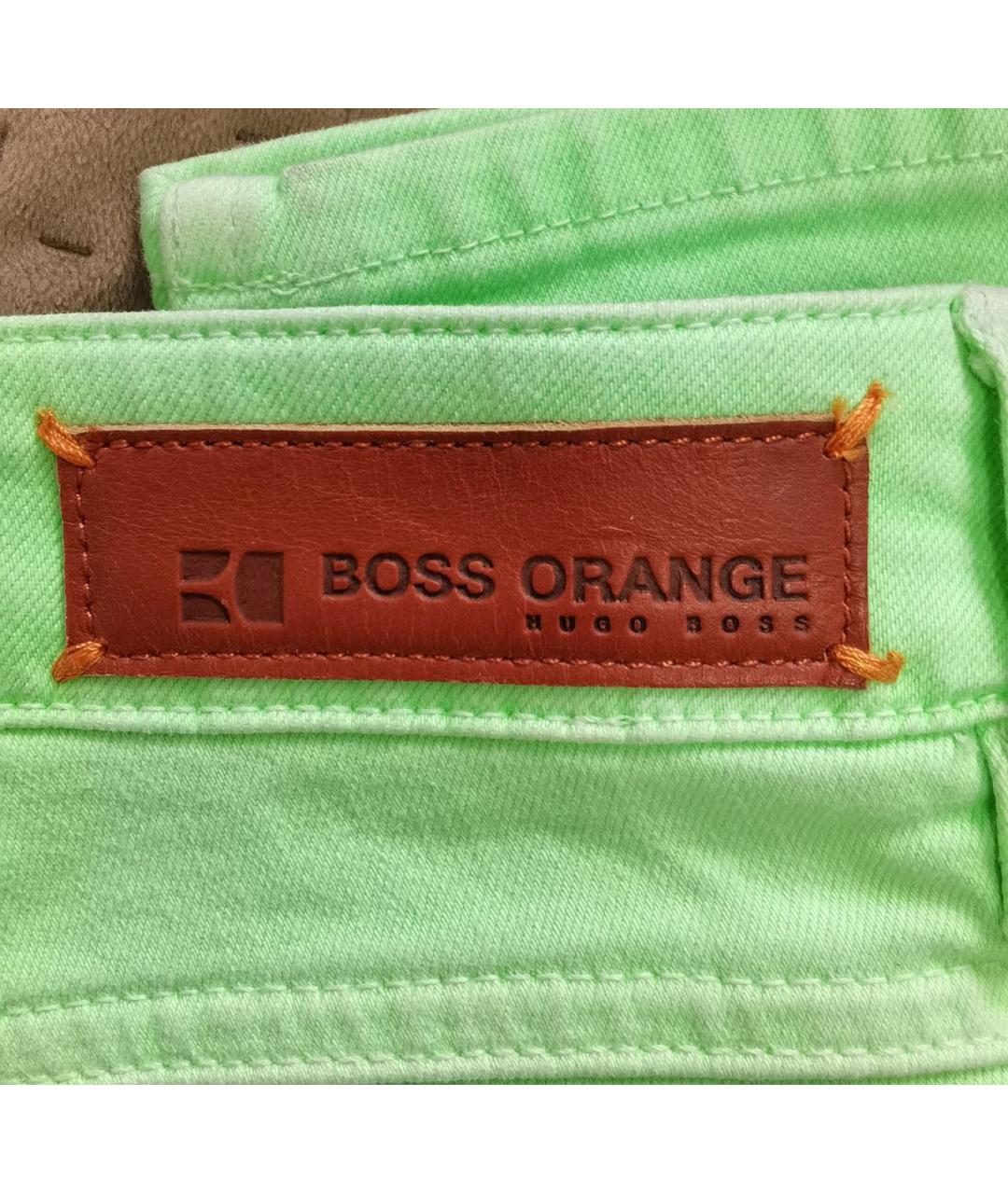HUGO BOSS Салатовые хлопко-эластановые джинсы слим, фото 4