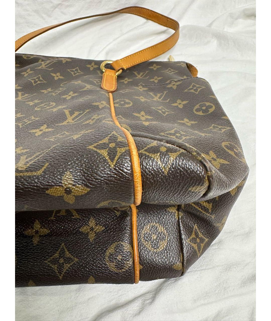 LOUIS VUITTON Коричневая сумка тоут, фото 6