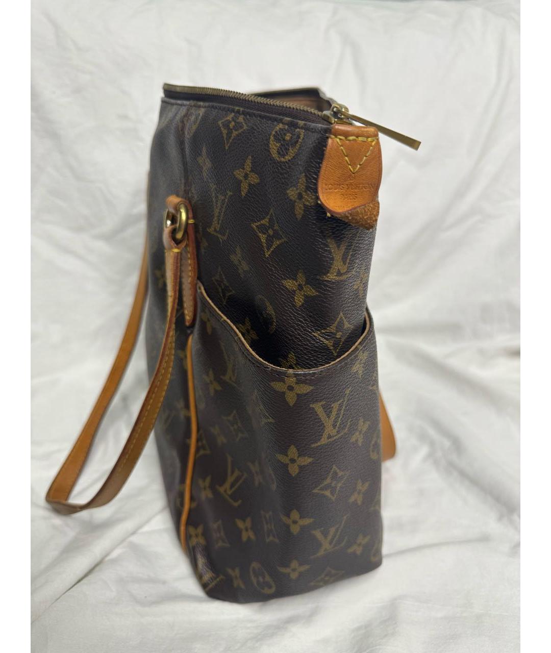 LOUIS VUITTON Коричневая сумка тоут, фото 4