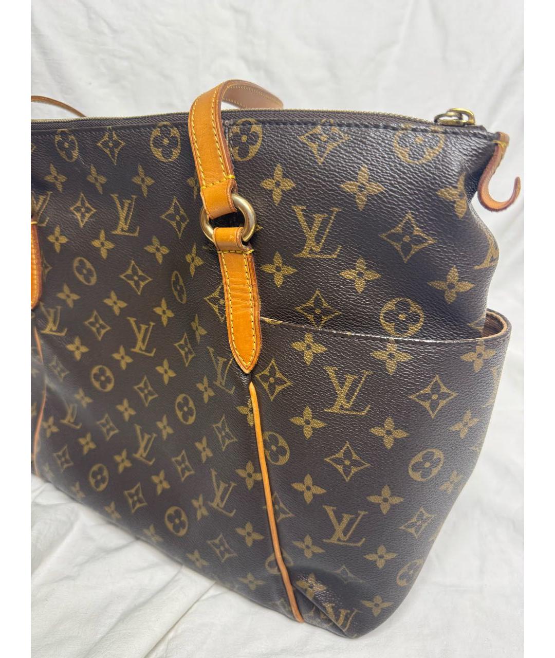 LOUIS VUITTON Коричневая сумка тоут, фото 3