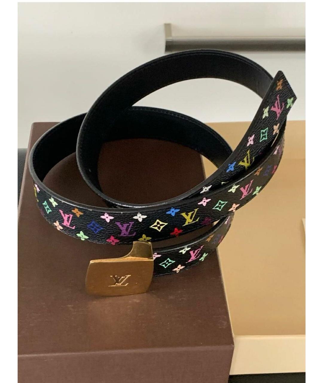 LOUIS VUITTON Черный ремень, фото 3
