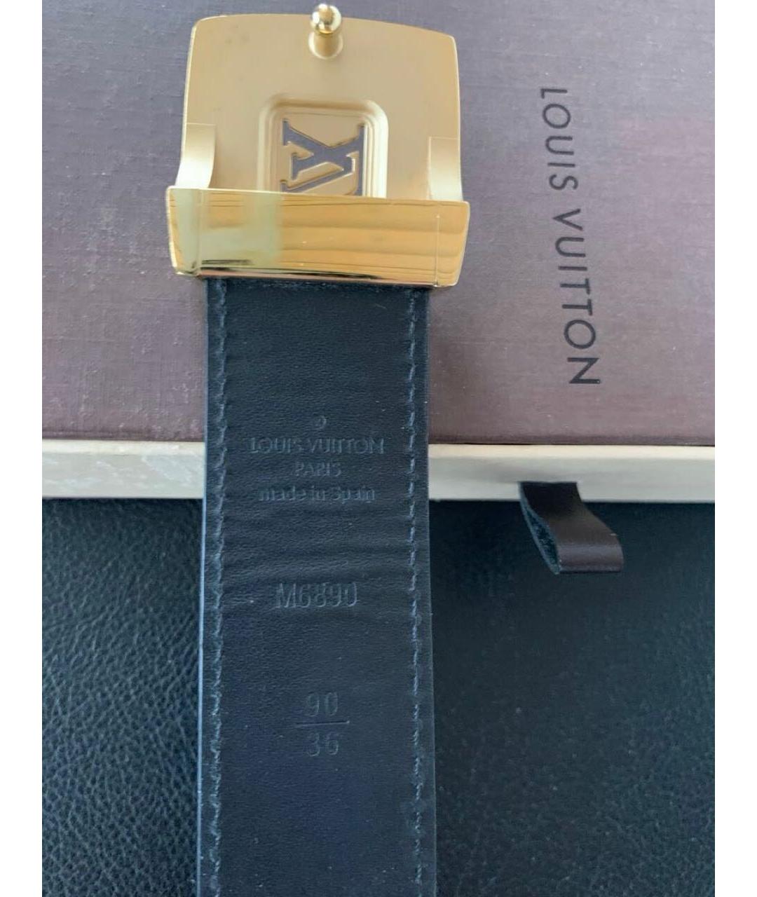 LOUIS VUITTON Черный ремень, фото 2