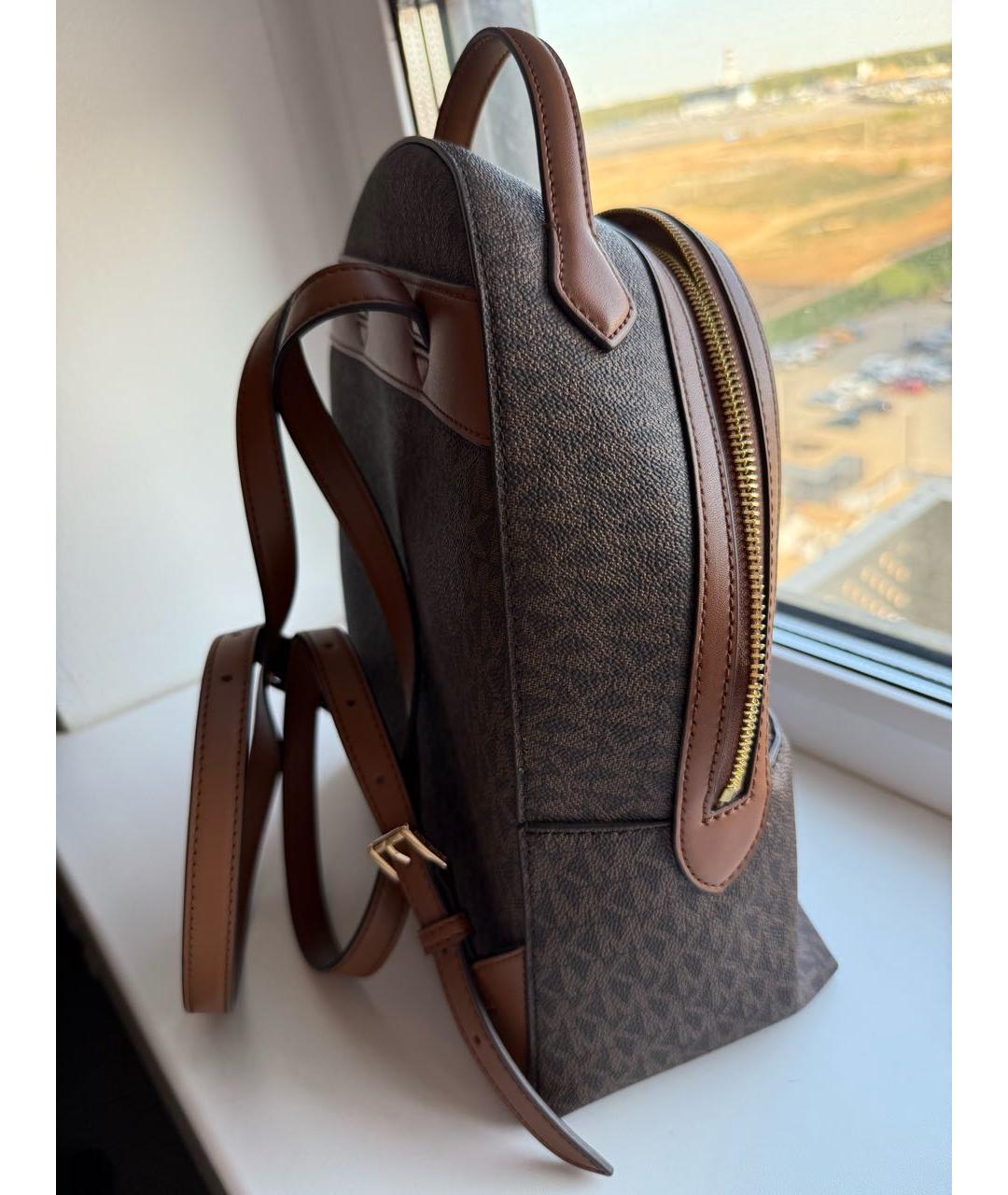 MICHAEL KORS Коричневый рюкзак из искусственной кожи, фото 2