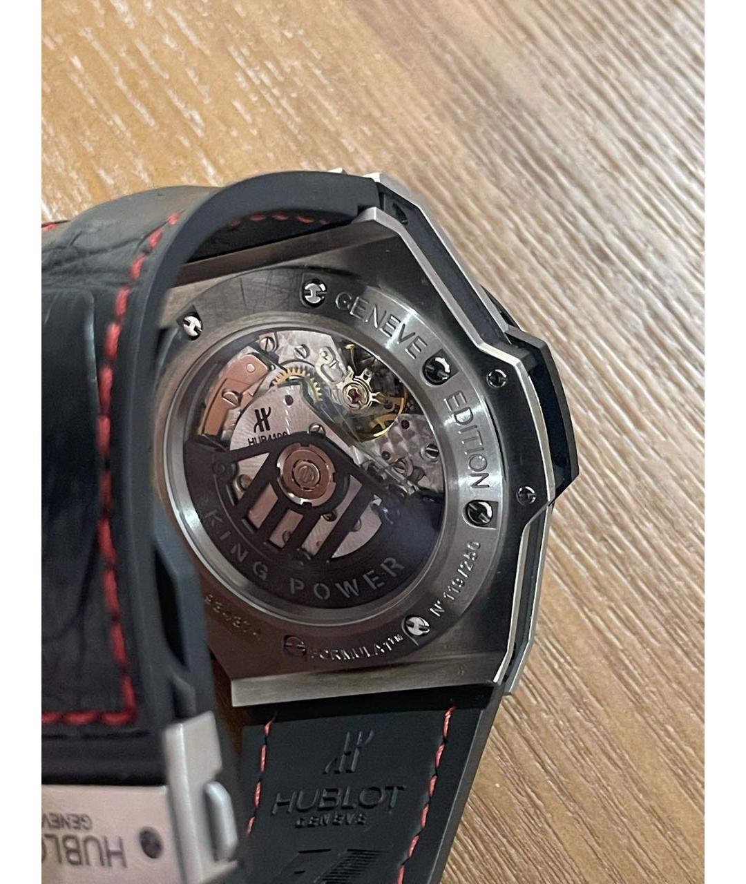 HUBLOT Черные титановые часы, фото 2